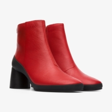 Camper Upright Ankle Boots Red - Womens Singapore LQMKJV-123